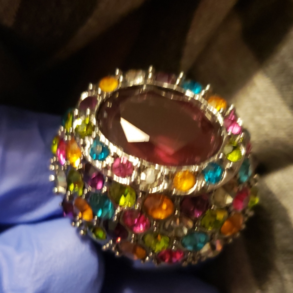 Purple & Multi Color Ring - Picture 8 of 12